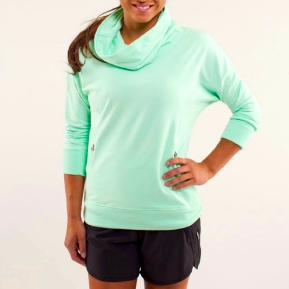 Lululemon Rest Day Pullover Sweatshirt Fresh Teal (Mint) Size 6